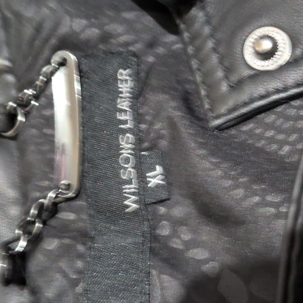 SOLD Wilson's Leather Women's Genuine Leather Jacket Sz XL Moto Biker - Picture 3 of 7